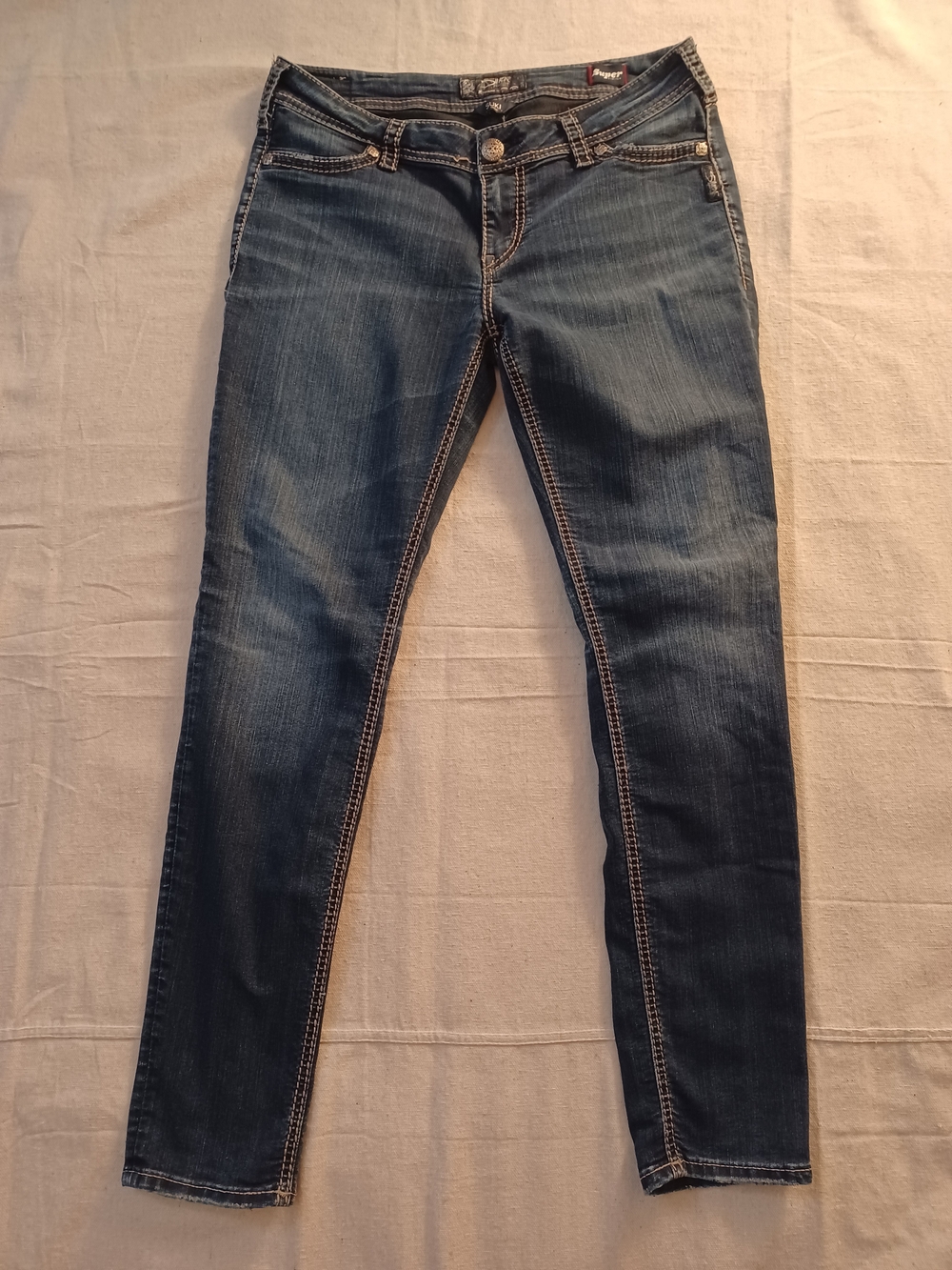 Silver Jeans Suki Mid Super-Skinny Women's Size Waist 32 x Length 31